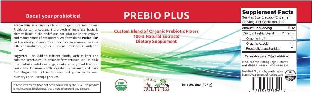 Cutting Edge Cultures Prebio Plus Prebiotic Fiber - image from Amazon 4