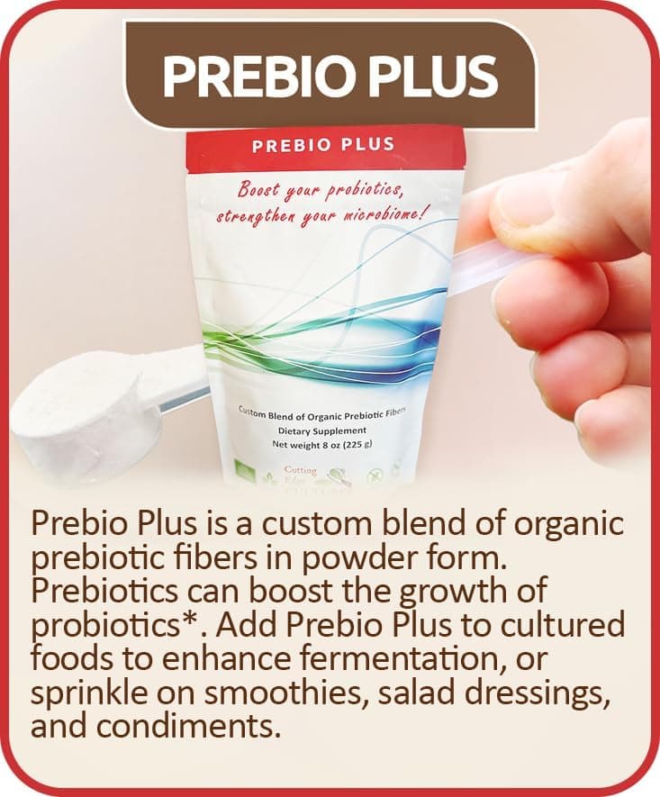 Cutting Edge Cultures Prebio Plus Prebiotic Fiber - image from Amazon 2