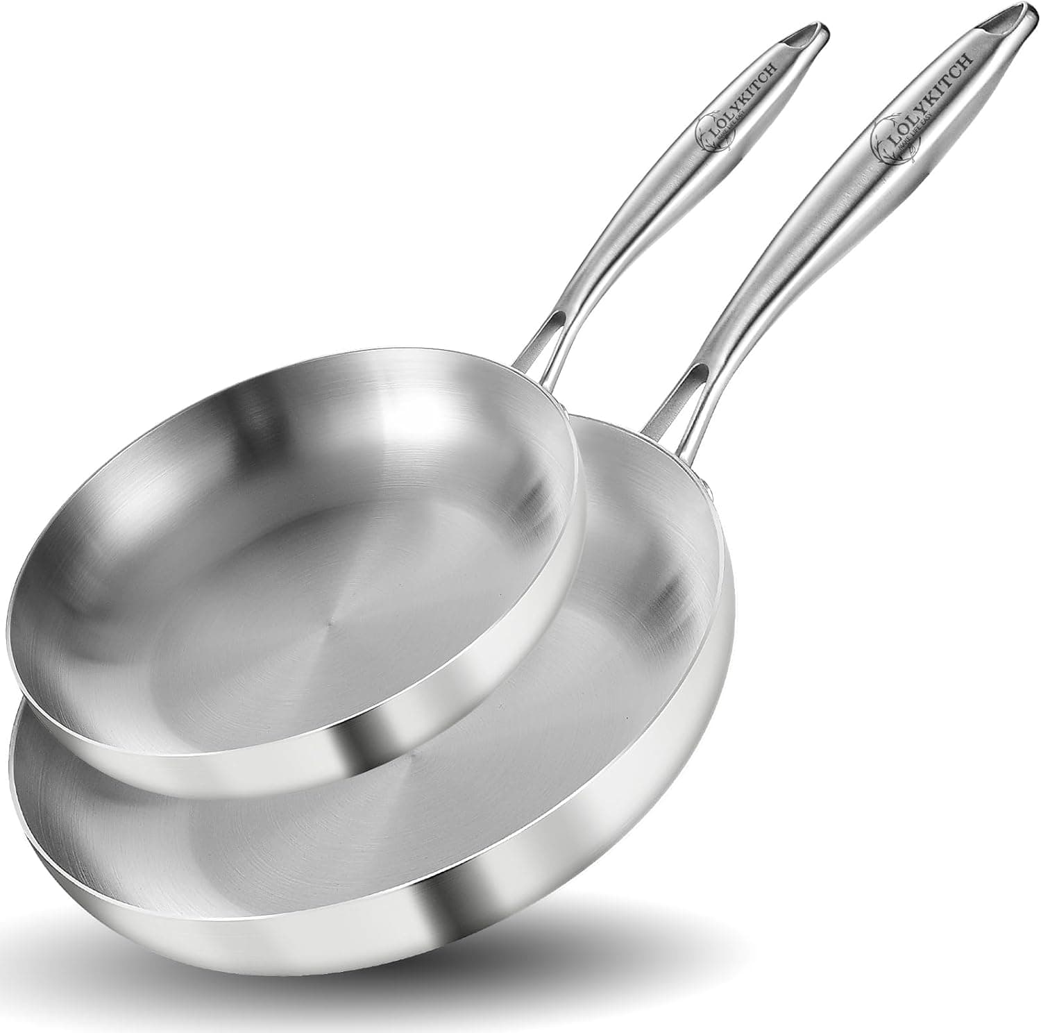 Image of LOLYKITCH Tri-Ply Stainless Steel Pan Set