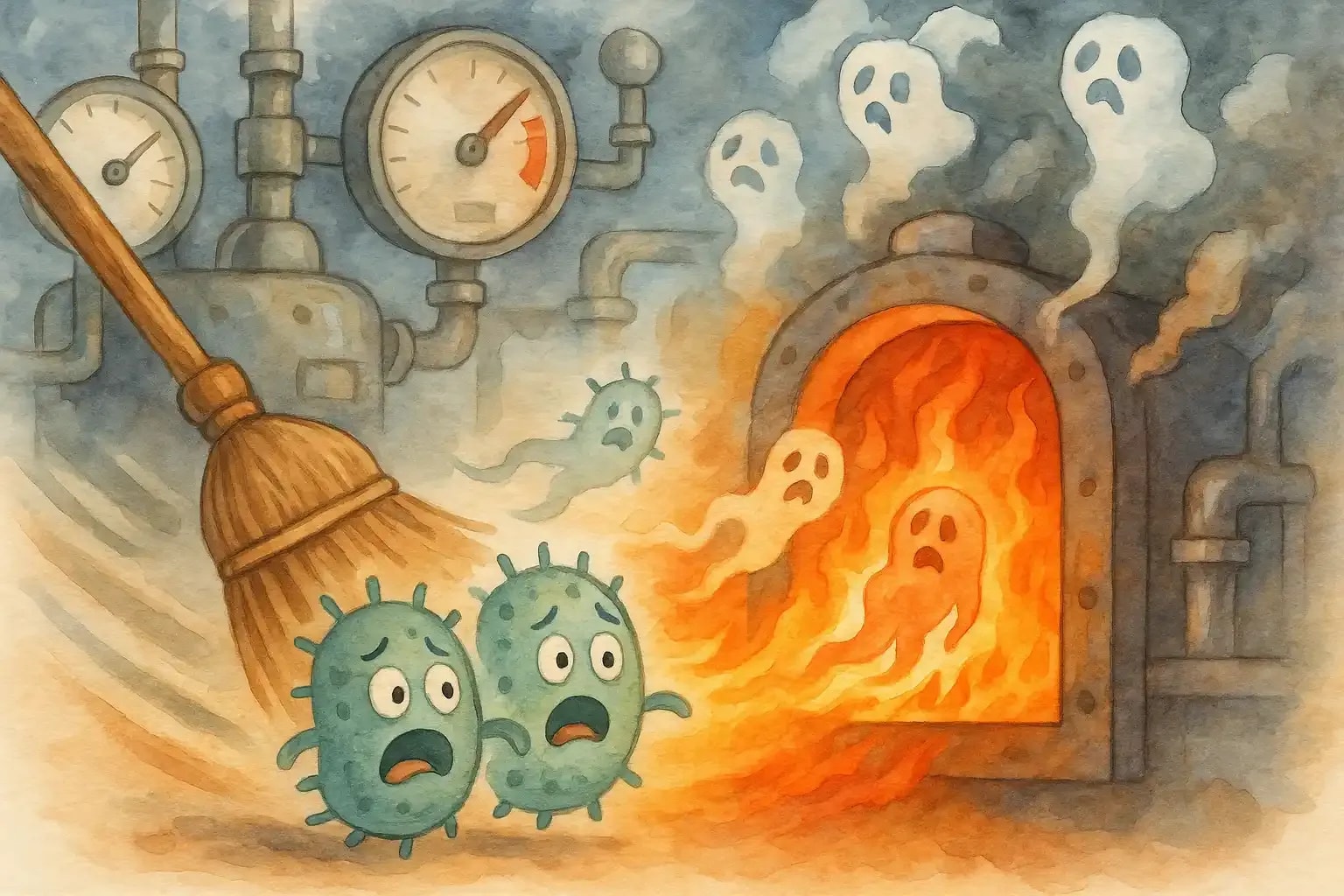 compressed-20251102_1443_Cartoon Bacteria Incineration_simple_compose_01k929d82zf0tbety9d13g6hqs.png.webp