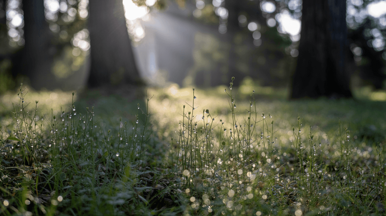 dew on grass