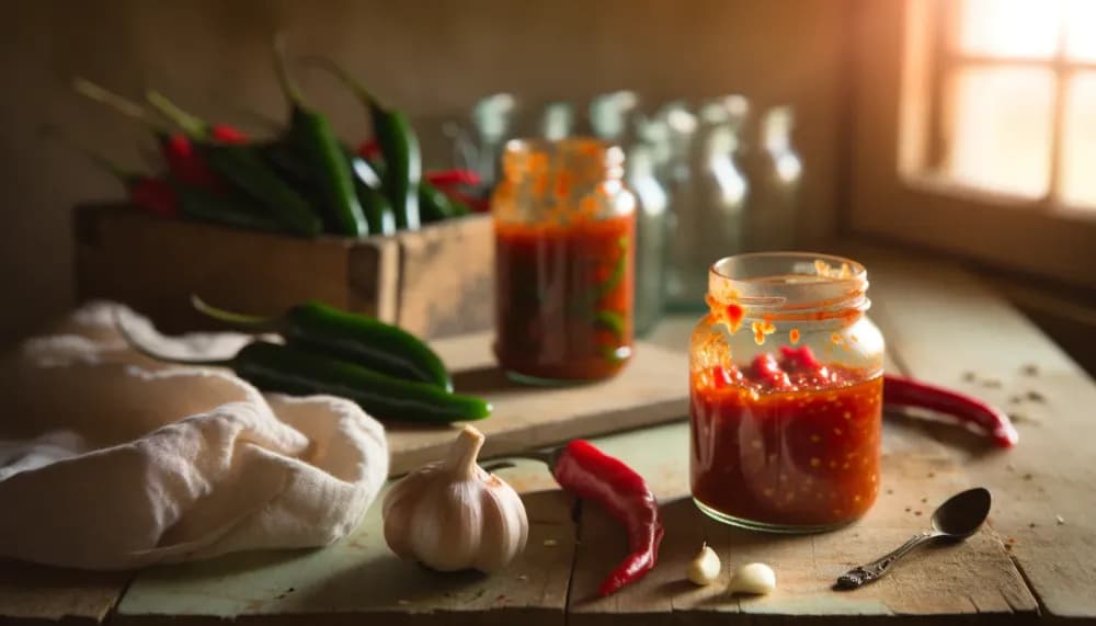 Homemade Fermented Sriracha (Probiotic Hot Sauce) - full