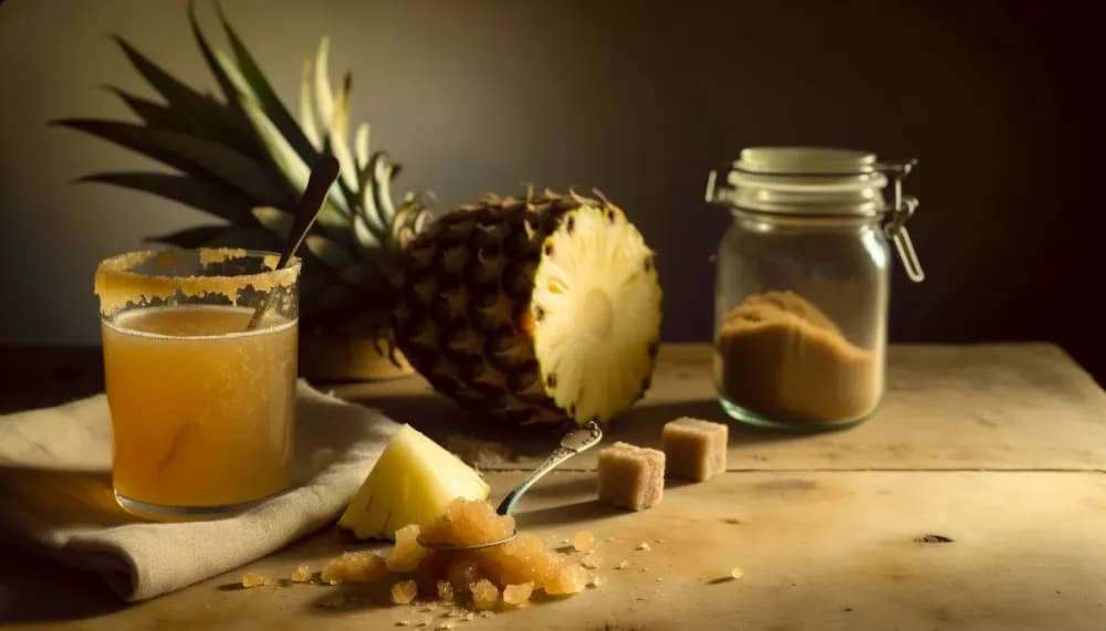 Traditional Tepache (Mexican Fermented Pineapple Drink) - full