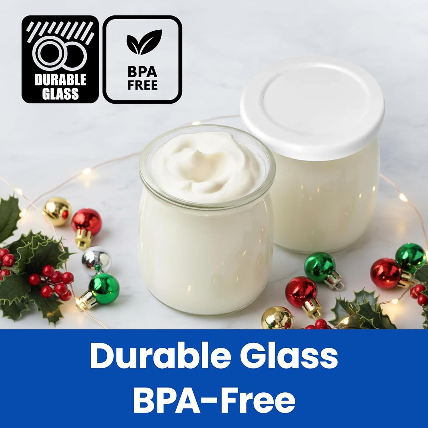 Ultimate Yogurt Jars - 8 Count Glass Storage Set - image from Amazon 5