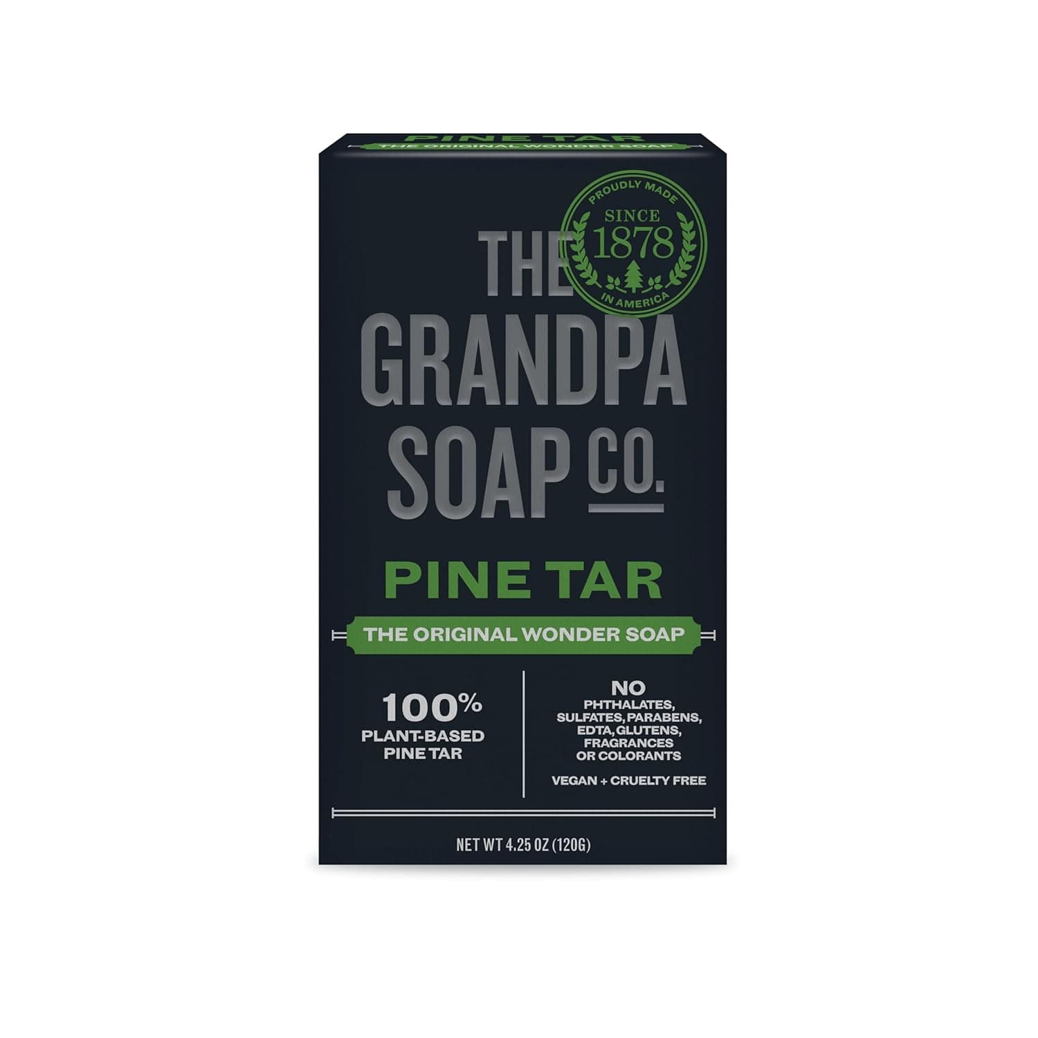 Image of Grandpa's Pine Tar Soap - National Psoriasis Foundation Recognized