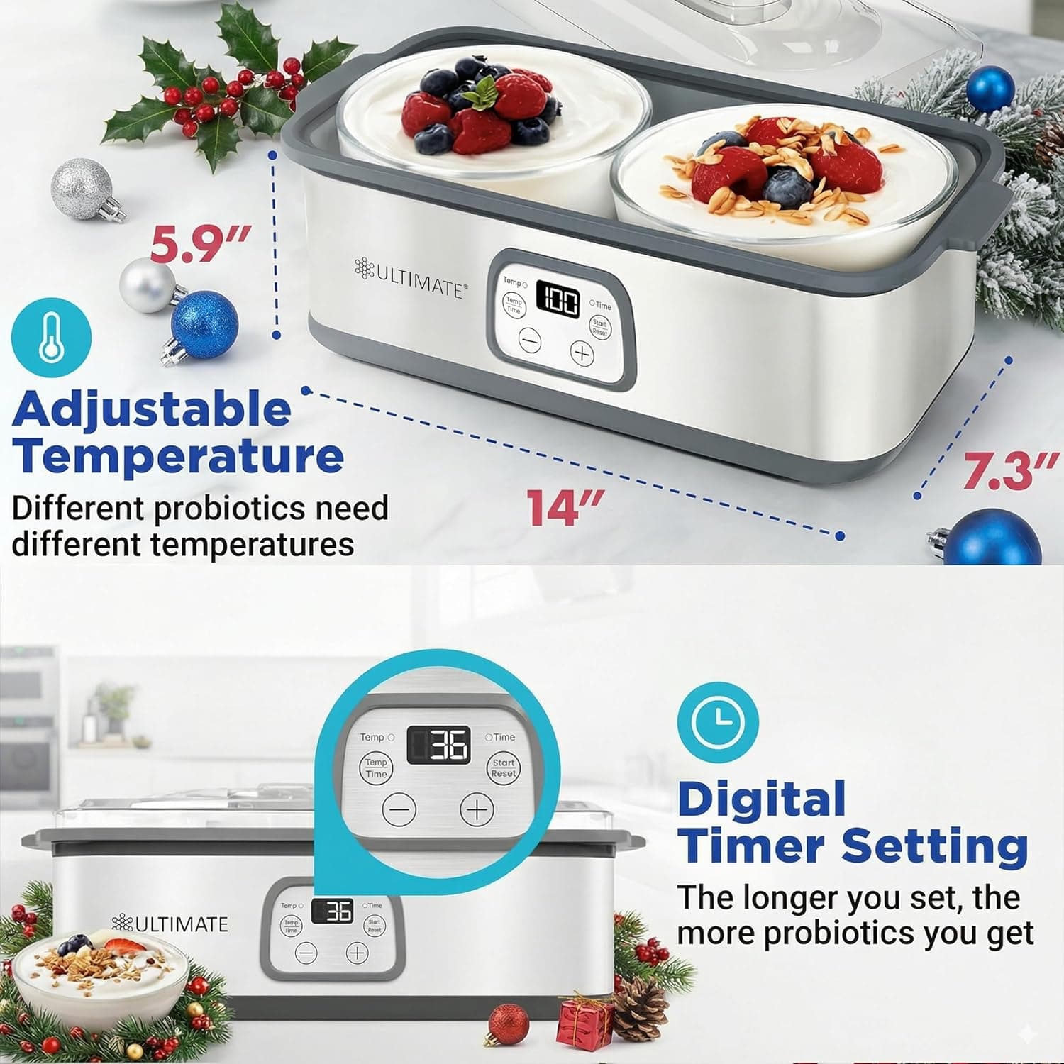Ultimate Probiotic Yogurt Maker - Precision Fermentation - image from Amazon 2