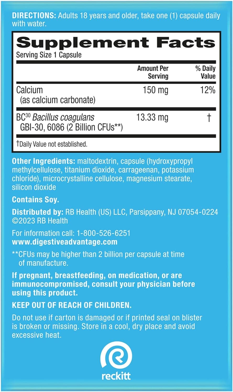 Schiff Digestive Advantage - B. Coagulans for SIBO Yogurt - image from Amazon 11